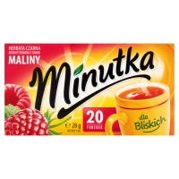 Minutka Herbata Czarna 20 Torebek O Smaku Maliny 28G