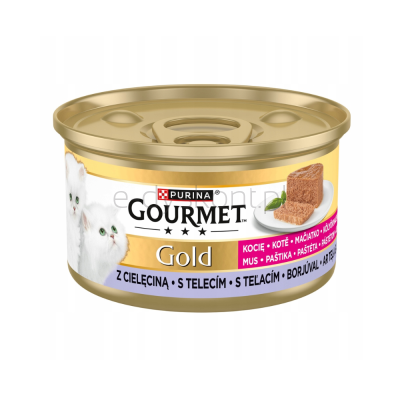 Gourmet Gold Mus dla kociąt z cielęciną 85g