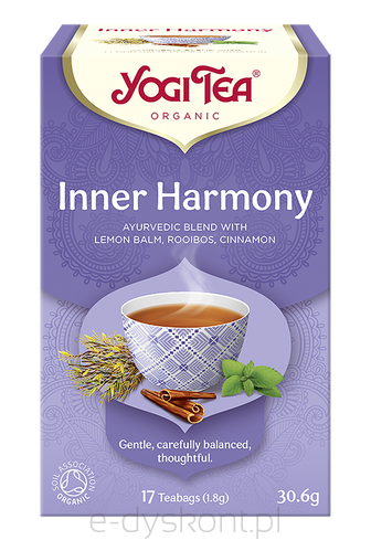 Herbatka Wewnętrzna Harmonia (Inner Harmony) Bio (17 X 1,8 G) 30,6 G - Yogi Tea [BIO]