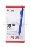 Office Products Długopis automatyczny żelowy  gr. linii 0,25mm, dł. linii 1200m, niebieski - 3