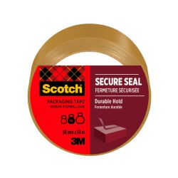 Scotch Taśma pakowa Secure Seal, 50mm, 50m, brązowa