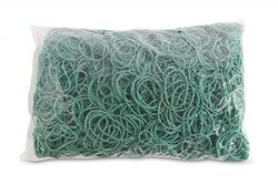 Office Products Gumki recepturki średnica 40mm, 1,5x1,5mm, 60% kauczuku, 1000g, zgrzewka, zielone