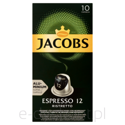 Jacobs Espresso 12 Ristretto Kawa Mielona W Kapsułkach 52G (10Szt)