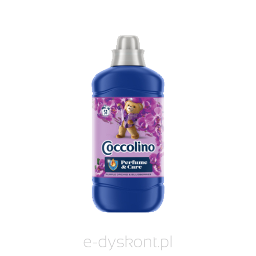 Coccolino Płyn do płukania tkanin o zapachu orchidei i czarnych jagód 1275 ml