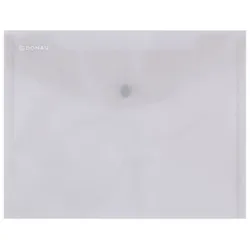 Donau Teczka kopertowa zatrzask, PP, C5, 180mikr., dymna