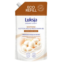 Luksja Kremowe Mydło W Płynie bawełna, zapas 900ml