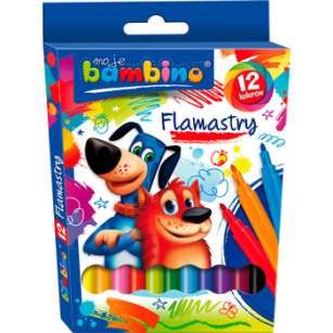 Bambino flamastry 12 kolorów