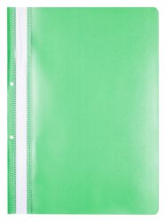 Office Products Skoroszyt, PP, A4, 2 otwory, 100/170mikr., wpinany, zielony 
