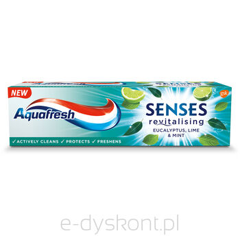 Aquafresh Pasta Do Zębów Senses O Smaku Eukaliptusa Z Miętą I Limonką 75 Ml