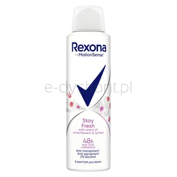 Rexona Antyperspirant W Aerozolu Stay Fresh White Flower Lychee 150Ml