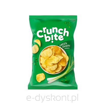 Crunch bite Chipsy ziemniaczane o smaku zielonej cebulki 140 g