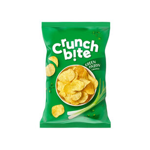 Crunch bite Chipsy ziemniaczane o smaku zielonej cebulki 140 g