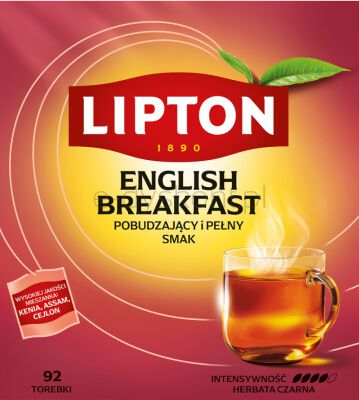 Lipton Herbata English Breakfast Czarna (92 Torebki)