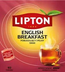Lipton Herbata English Breakfast Czarna (92 Torebki)