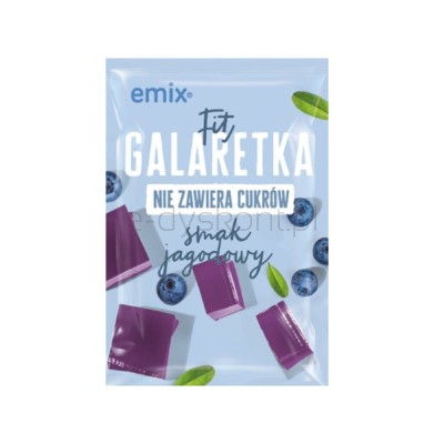 Emix Galaretka FIT (bez cukru) jagodowa 25g
