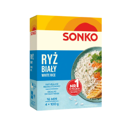 Sonko. Ryż biały 4x100 g.