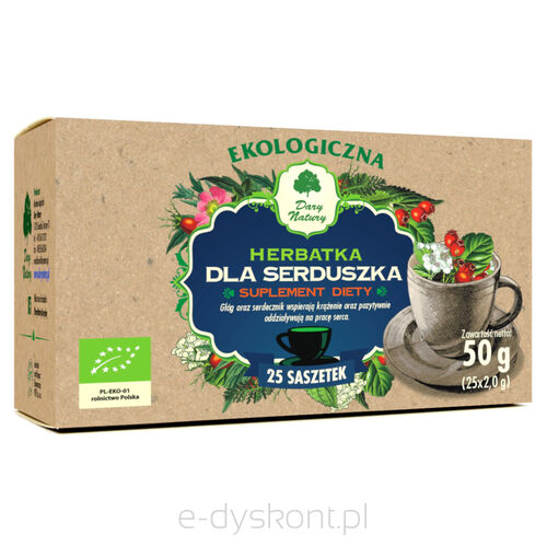 Herbatka Dla Serduszka Bio (25 X 2 G) 50 G - Dary Natury [BIO]