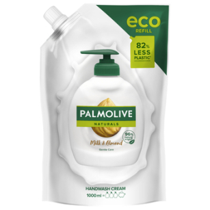 Palmolive Naturals Milk &Amp; Almond (Mleko I Migdał) Kremowe Mydło W Płynie Do Rąk 1 L Zapas