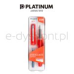 Platinum Pióro Wieczne Prefounte Vermilion Orange, M, W Plastikowym Opakowaniu, Na Blistrze, Pomarańczowe  - 3