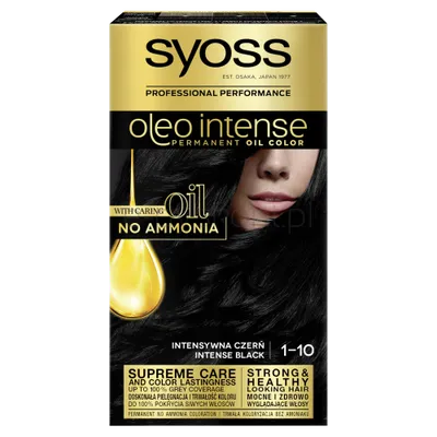 Syoss Oleo Krem Koloryzujący Intensywna Czerń 1-10