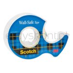 Scotch Taśma Klejąca Wall-Safe, Bezpieczna Dla Ścian, Na Podajniku, 19Mm, 16,5M, Transparentna - 2