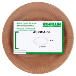 Guillin Talerze Papierowe Typu Kraft 50Szt Średnica 23Cm