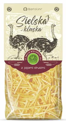Bartolini Makaron Sielska Kluska z jajami strusimi 250g kluska