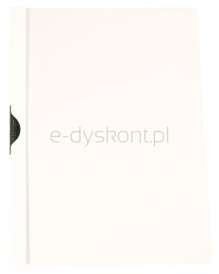Q-Connect Skoroszyt Z Metalowym Klipsem, Pp, A4, 200/350Mikr., Biały 