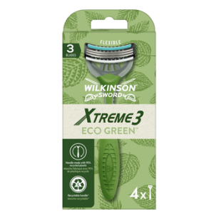 Xtreme3 Eco Green Jednorazowe Maszynki Do Golenia Dla Mężczyzn, 4 Szt.