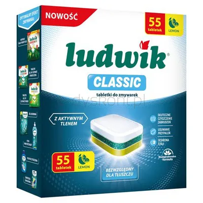 Ludwik tabletki do zmywarek Classic 55 szt.
