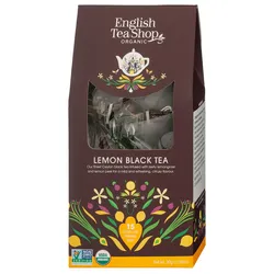 Herbata czarna z trawą cytrynową i cytrynami 15 piramidek 30 g BIO