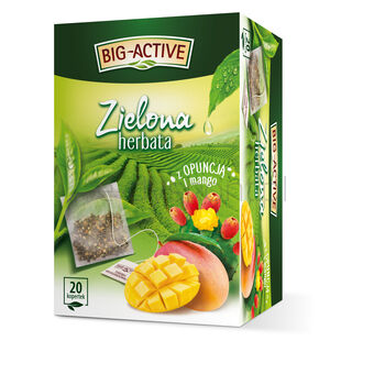 Big-Active Herbata zielona z opuncją i mango (20Torebek x 1,7g)