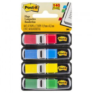 Zakładki Indeksujące Post-It (683-4), Pp, 11,9X43,1Mm, 4X35 Kart., Mix Kolorów