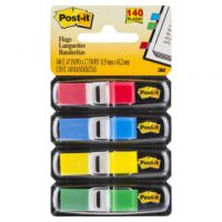 Post-It Zakładki indeksujące (683-4), PP, 11,9x43,1mm, 4x35 kart., mix kolorów [BIURO]