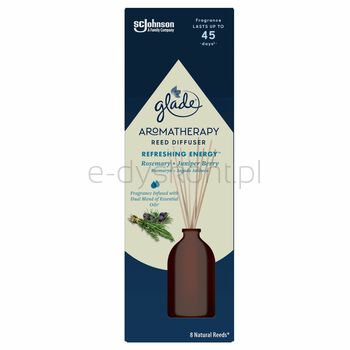 Glade Odświeżacz Powietrza Pachnące Patyczki Aromatherapy Reed Diffuser Refreshing Energy 80Ml