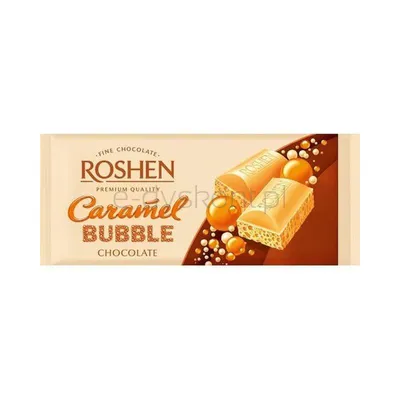 Czekolada Roshen Karmelowa Z Bąbelkami 80 G