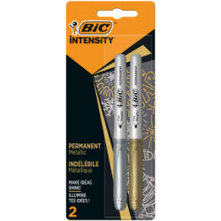 Bic Permanentne Markery Metaliczne Intensity Złoty I Srebrny 2Szt