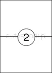 Etykiety OFFICE PRODUCTS, 210x148mm, białe, 100 ark. - 2