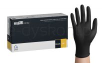Rękawice nitrylowe, EASYCARE, 100 szt., rozmiar M, czarne - 2