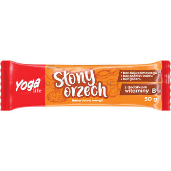 Naturavena Baton Owocowy Słony Orzech Yoga Life 50G