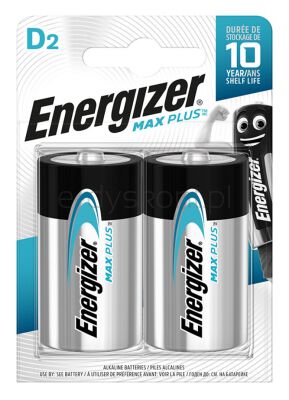 Energizer Bateria Max Plus, D, LR20, 1,5V, 2szt.