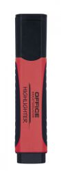 Office Products Zakreślacz z gumowym uchwytem, 2-5mm, czerwony