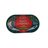 Evrafish Filet Z Makreli W Sosie Pomidorowym Z Zielonym Pieprzem 170G