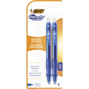 BIC Gel-ocity Długopis żelowy niebieski Blister 2szt