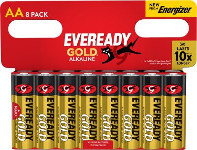 Eveready Gold from Energizer Bateria AA, LR6, 1,5V, DHP8 EU, 8 szt.