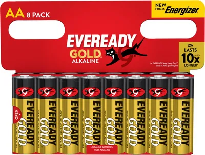 Bateria EVEREADY GOLD from ENERGIZER, AA, LR6, 1,5V, DHP8 EU, 8 szt.