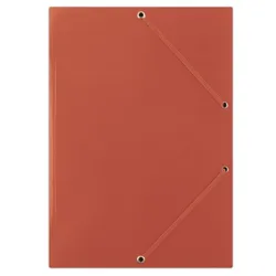 Donau Teczka z gumką karton, A4, 400gsm, 3-skrz., czerwona