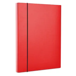Office Products Teczka-pudełko z gumką PP, A4/40, czerwona 