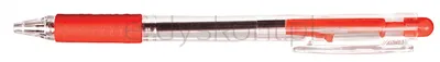 Długopis LINC Tip Top Grip, śr. kulki 0,7mm, gr. linii 0,3mm, czerwony