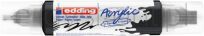 Edding Marker Akrylowy 3D E-5400 Podwójny, 2-3 Mm, 5-10 Mm, Matowy Czarny  - 2